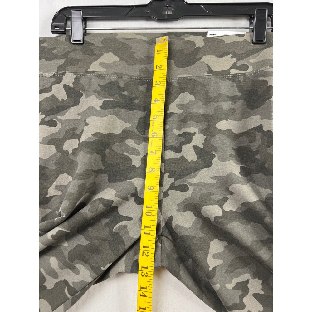 Sonoma Everyday Legging Women L Green Camo Mid Rise Everyday Skinny New - Picture 5 of 9